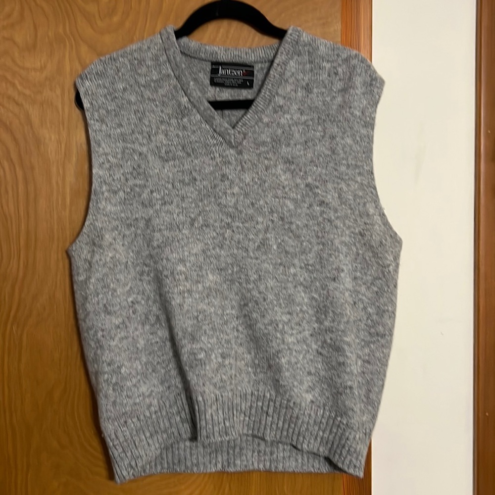 Grey sweater vest